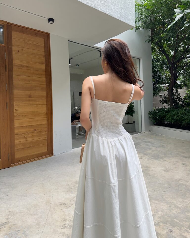 Rita dress - White - Image 6