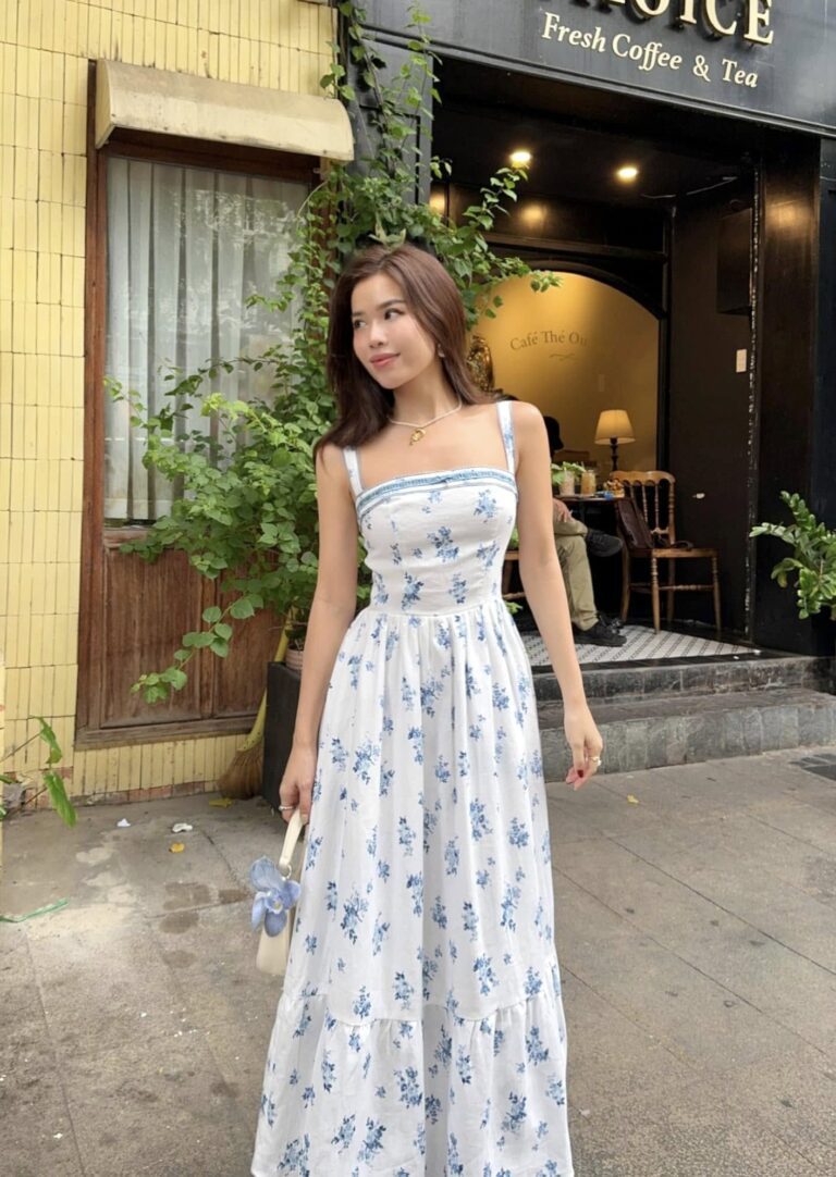 Juliette dress - Blue floral