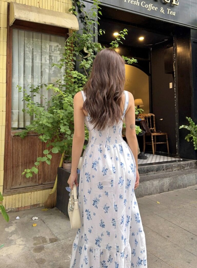 Juliette dress - Blue floral - Image 2