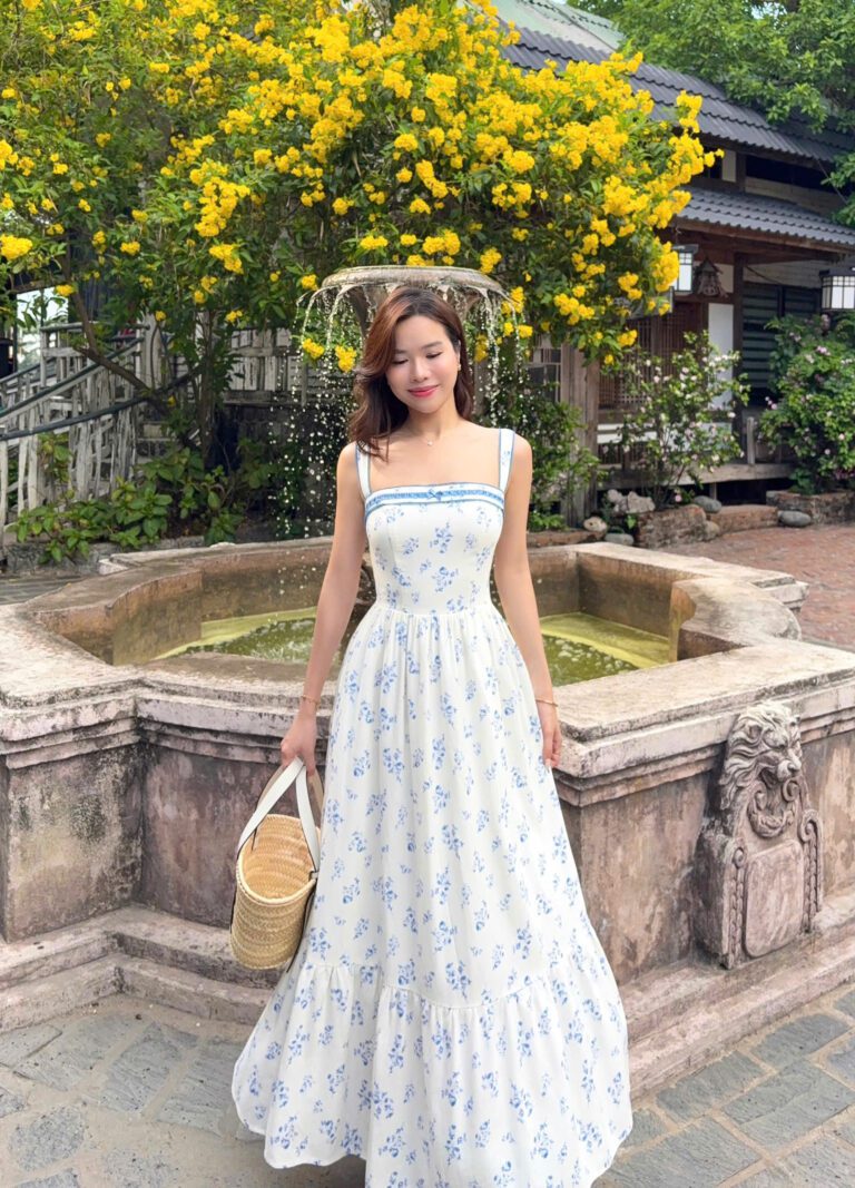 Juliette dress - Blue floral - Image 2