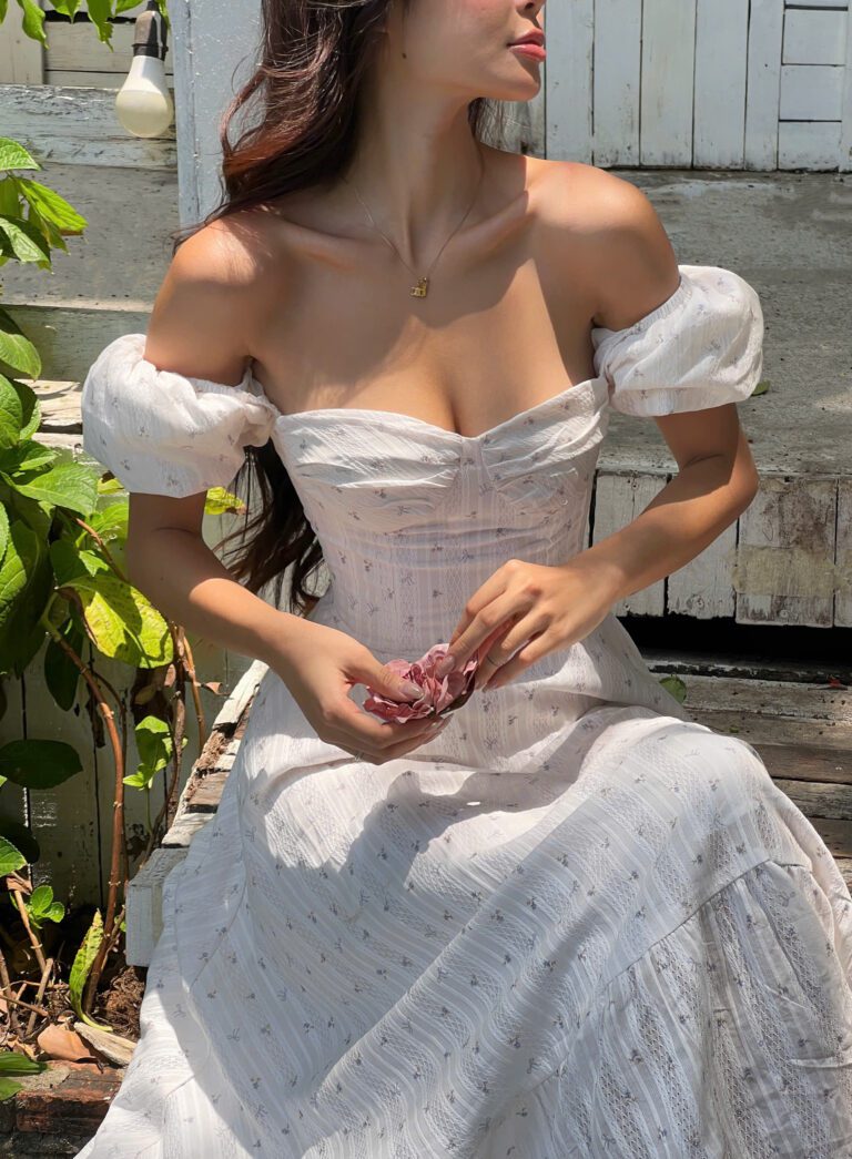 Alisa dress - Tiny bow print - Image 4