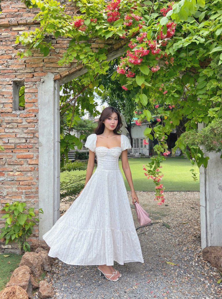 Alisa dress - Tiny bow print - Image 6