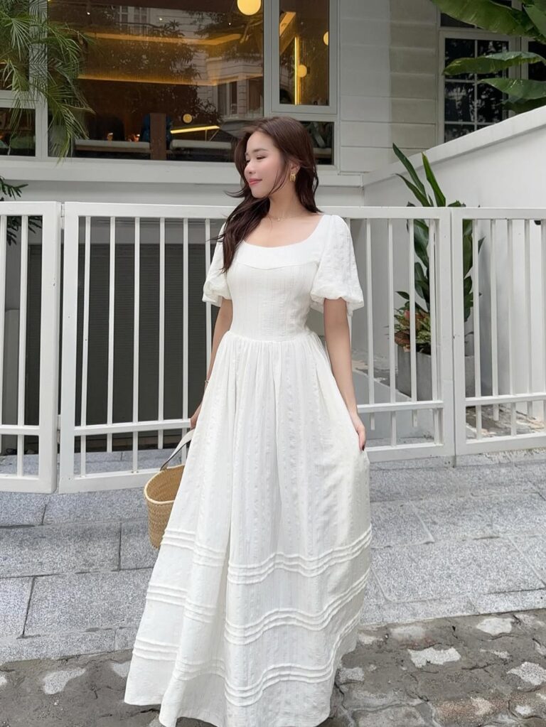 Monica dress - White - Image 5