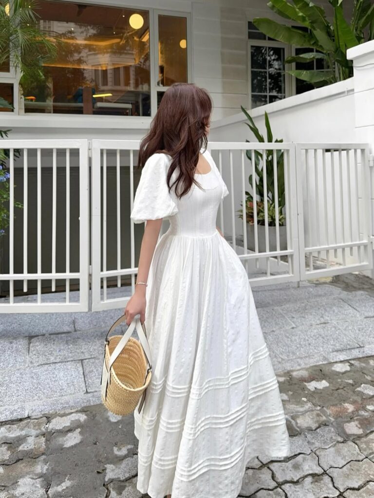 Monica dress - White - Image 4