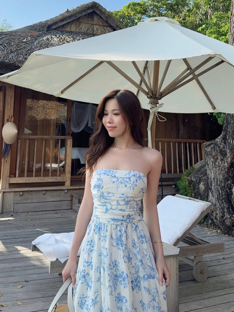 Emily Dress - Blue Floral - Image 3