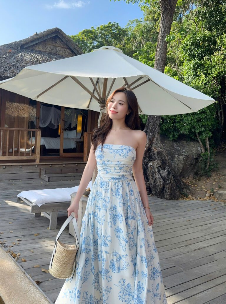 Emily Dress - Blue Floral - Image 2