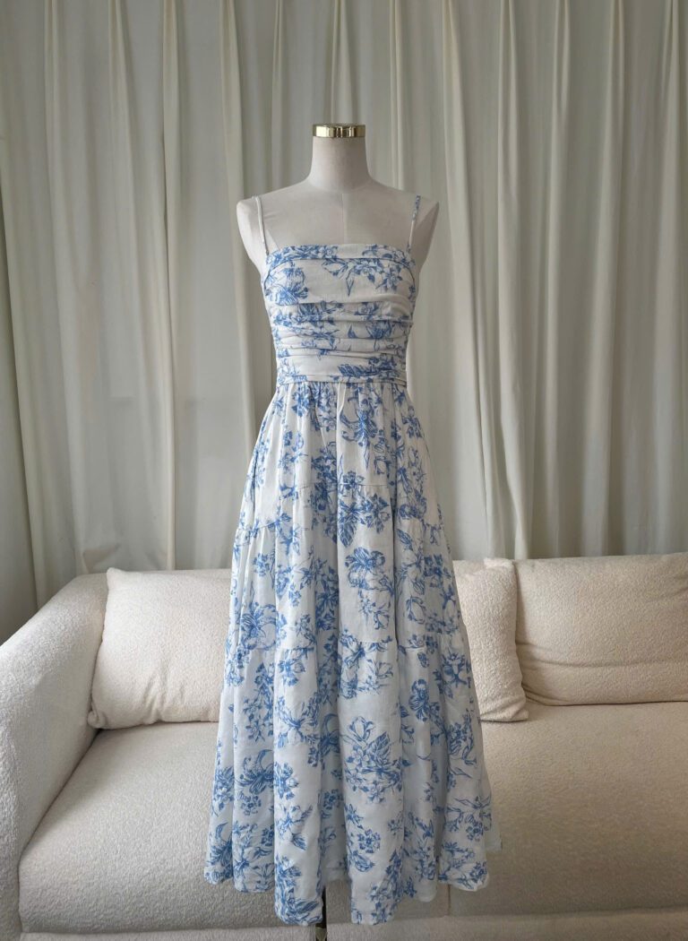 Emily Dress - Blue Floral - Image 9
