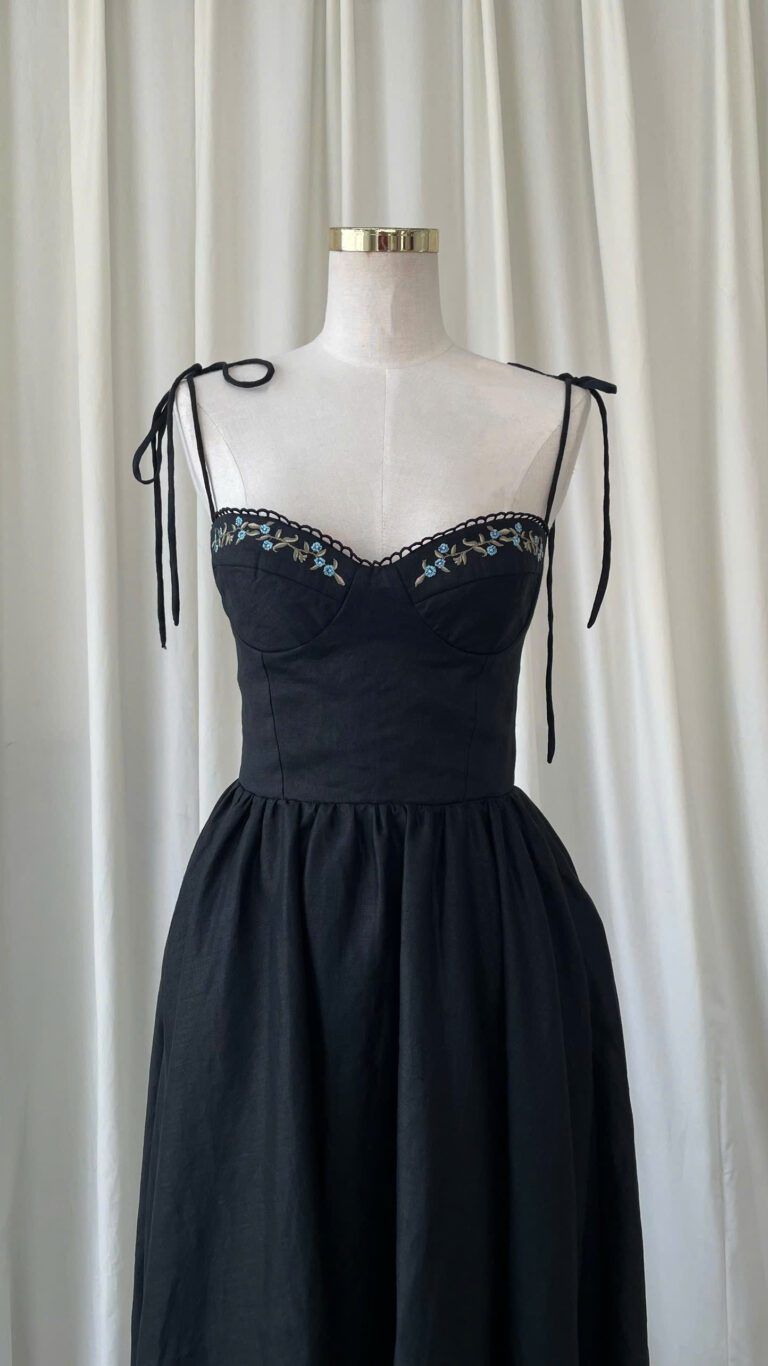 Nadia Dress - Black - Image 5