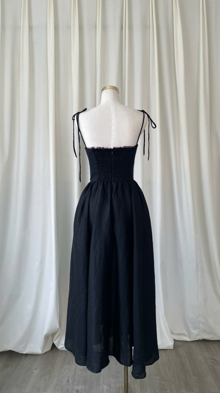 Nadia Dress - Black - Image 3