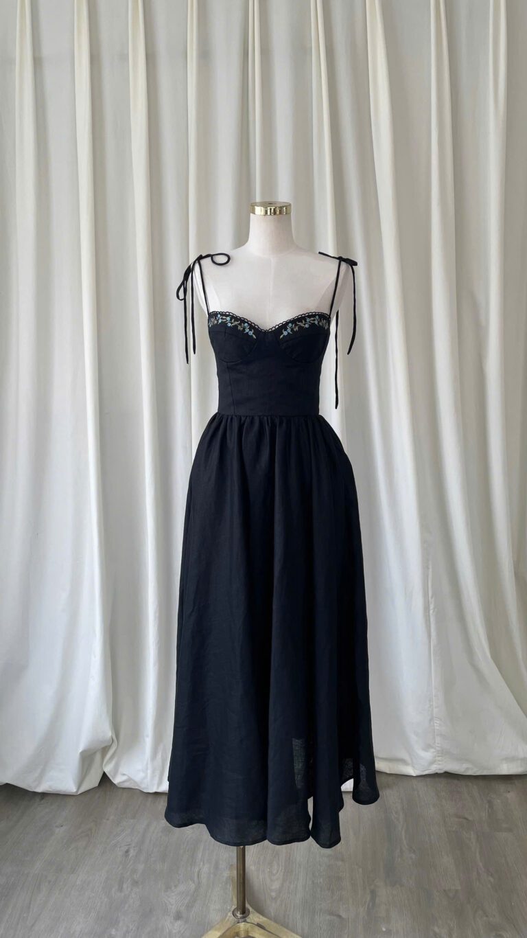 Nadia Dress - Black - Image 2
