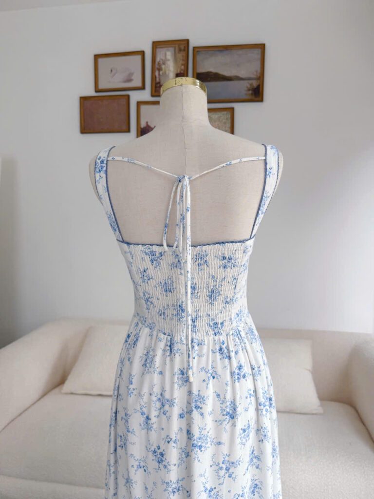 Julliette Dress - Blue Floral - Image 3
