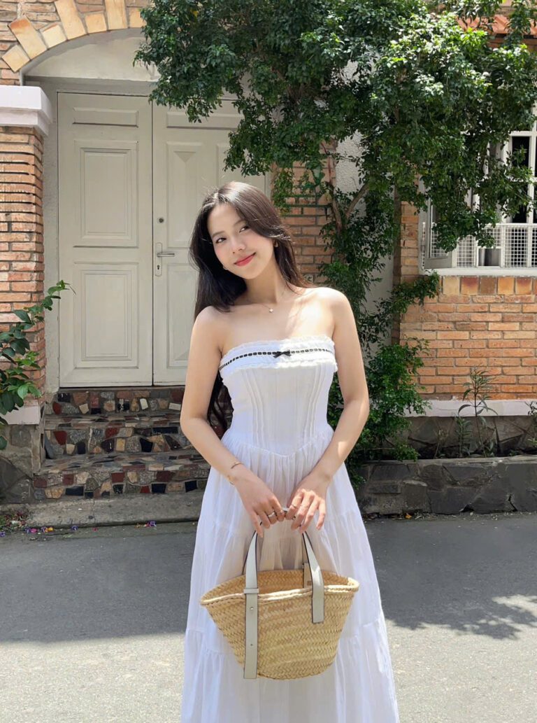 Oriana Dress - White - Image 4