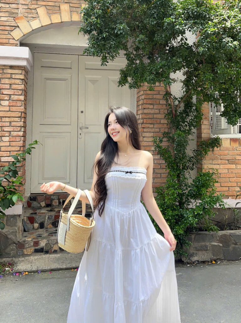 Oriana Dress - White - Image 6