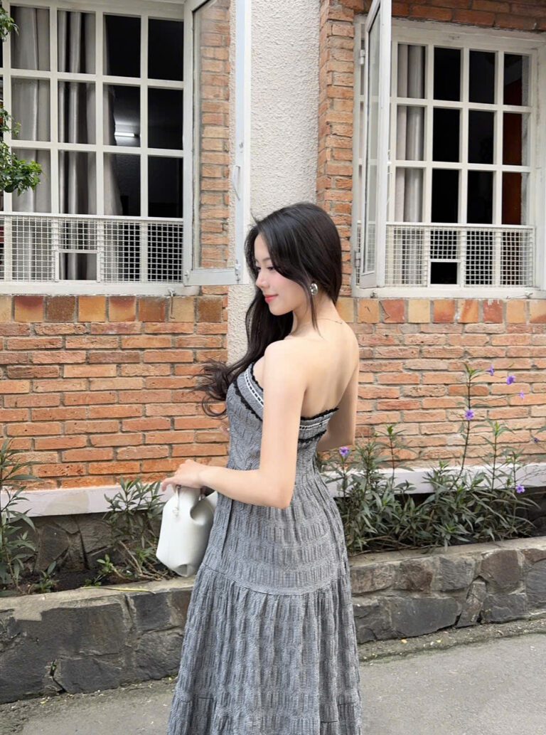 Oriana Dress - Dark Grey - Image 6