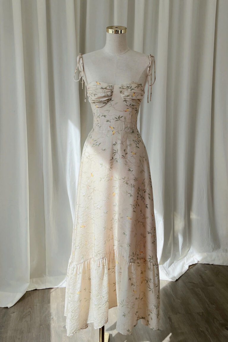 Merlisa Dress - Cream Floral