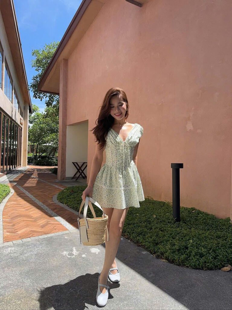 Alina Dress - Dark Green - Image 2