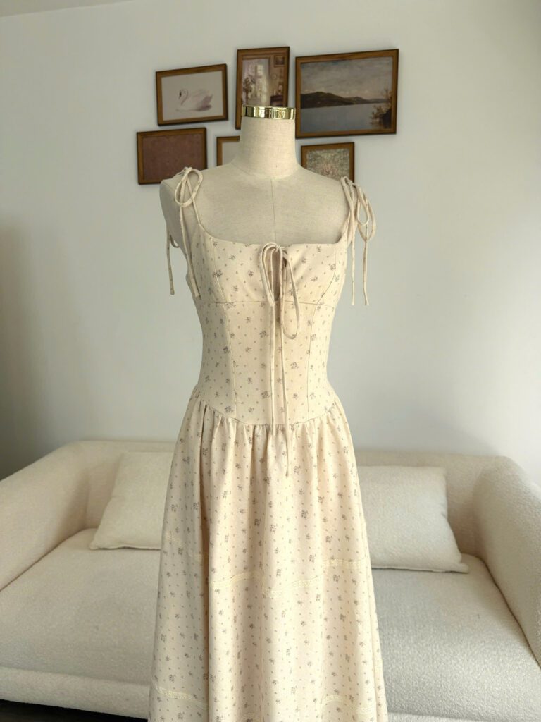 Florie Dress - Cream Floral - Image 2