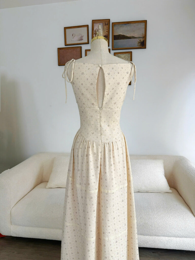Florie Dress - Cream Floral - Image 3