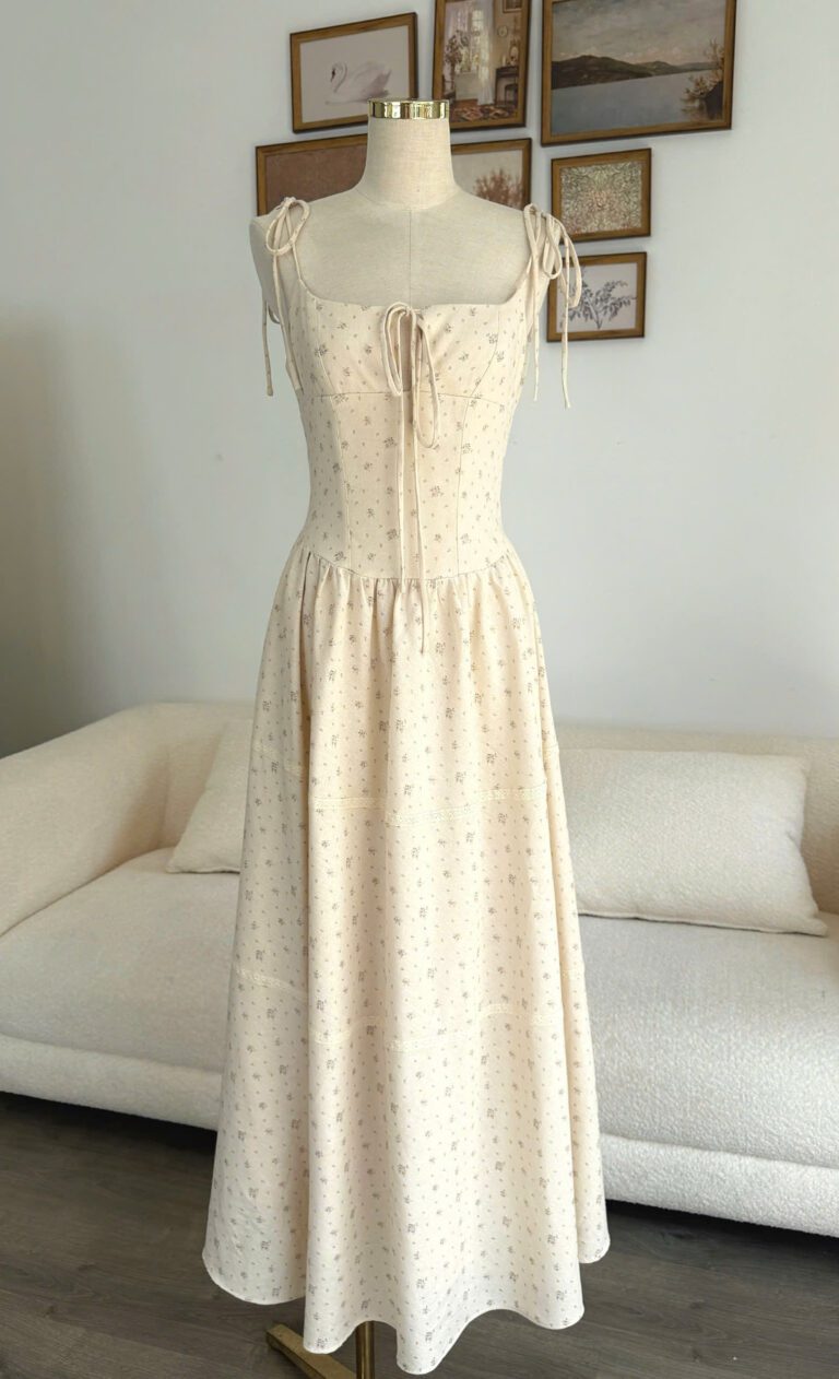 Florie Dress - Cream Floral