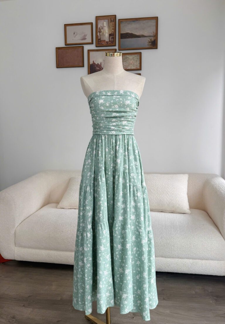 Emily Dress - Green Floral
