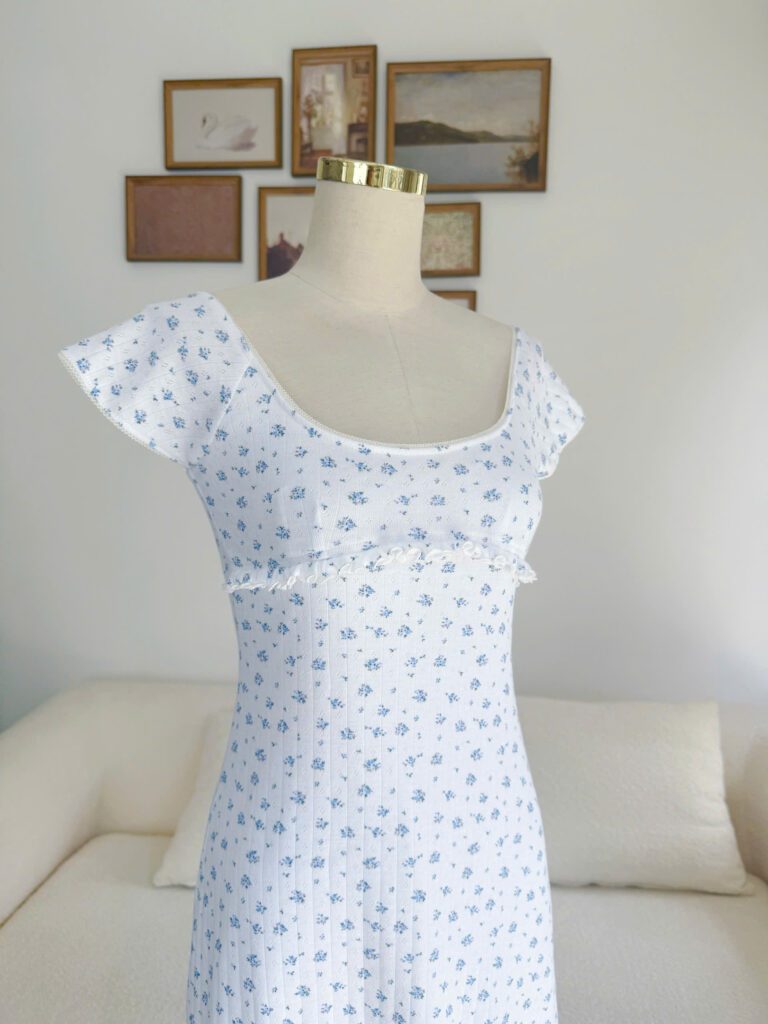 Molie Mini Dress - White Floral - Image 3