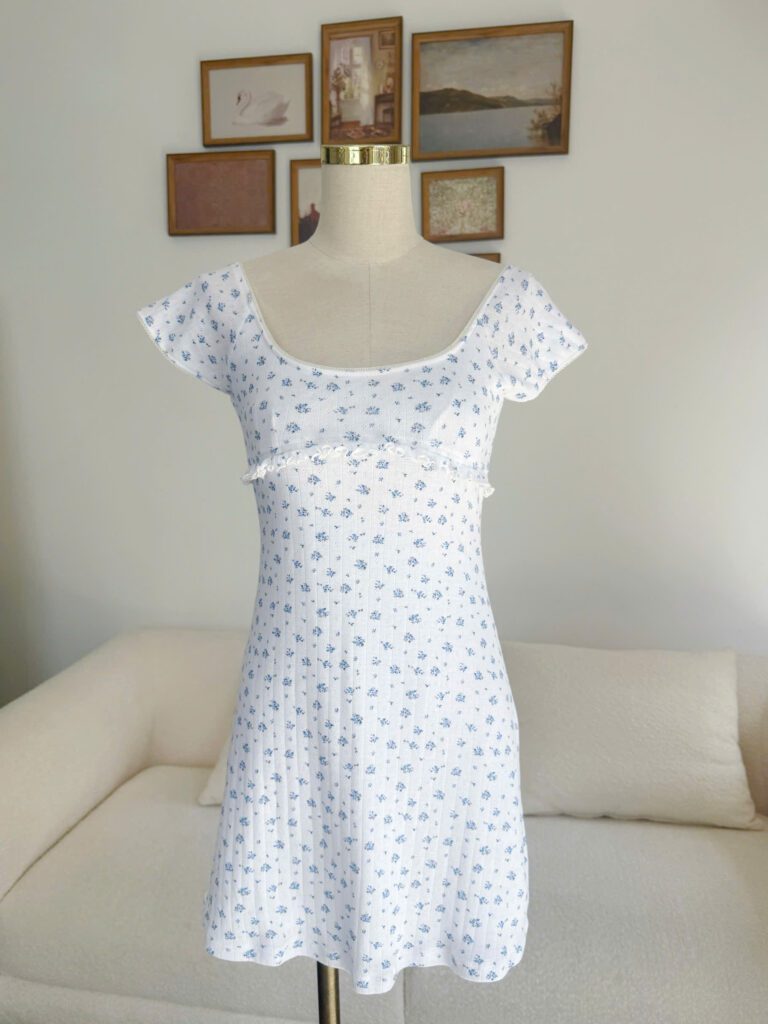 Molie Mini Dress - White Floral