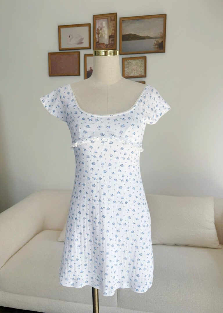 Molie Mini Dress - White Floral