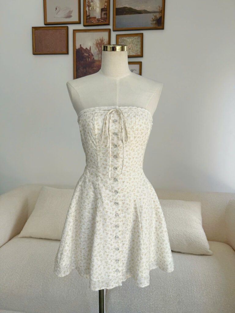 Daisy Dress - White Cream Floral