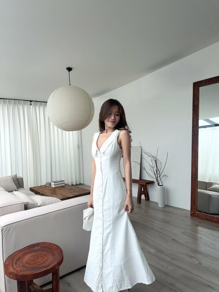 Amarine Dress - White