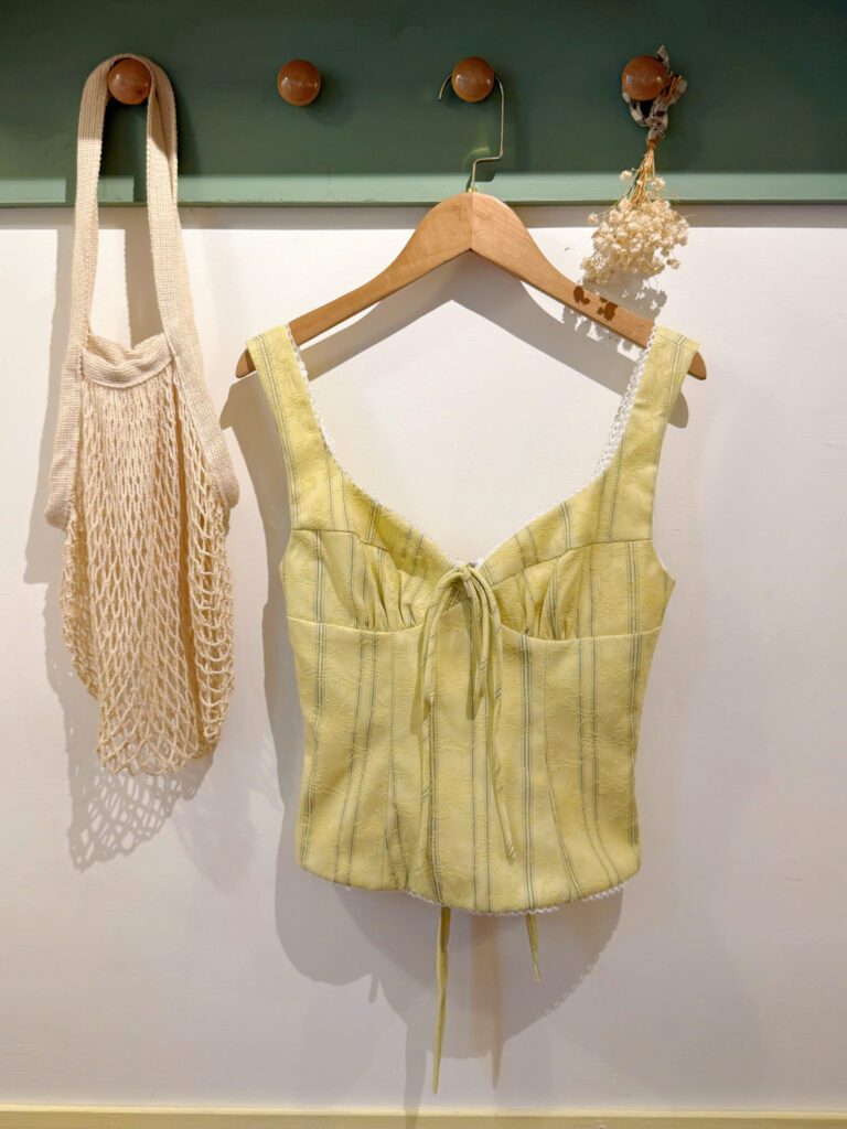 Lila Top - Lemon Stripe