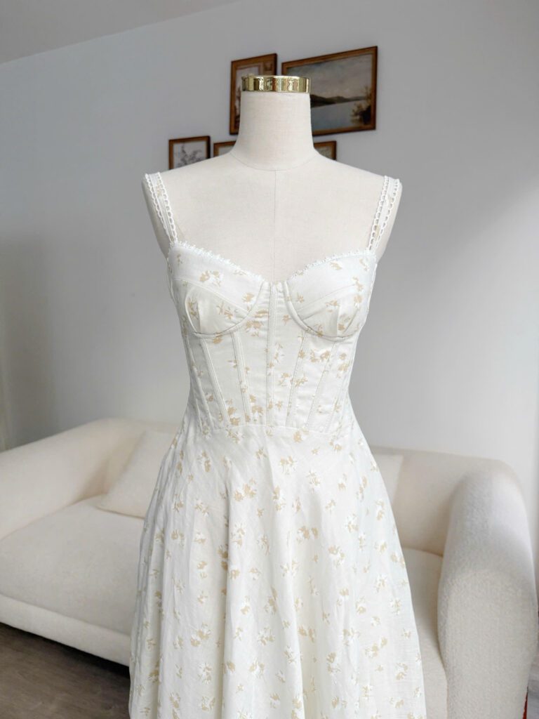 Sophia Dress - Cream Blossom