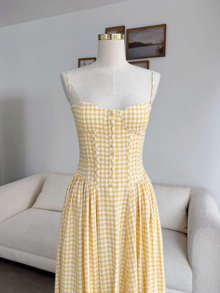 Sella Dress - Yellow Gingham
