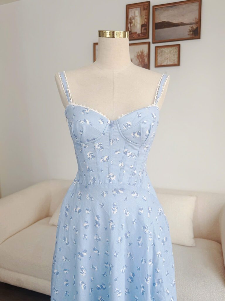 Sophia Dress - Daydream Blue