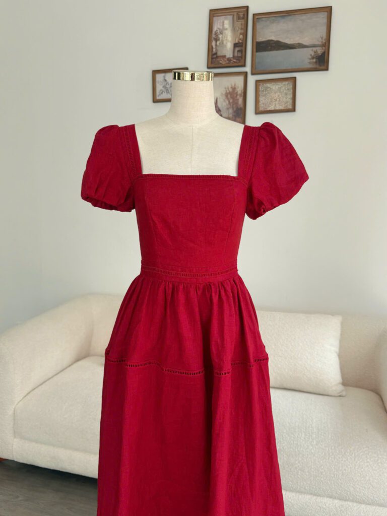 Helly Dress - Garnet Red