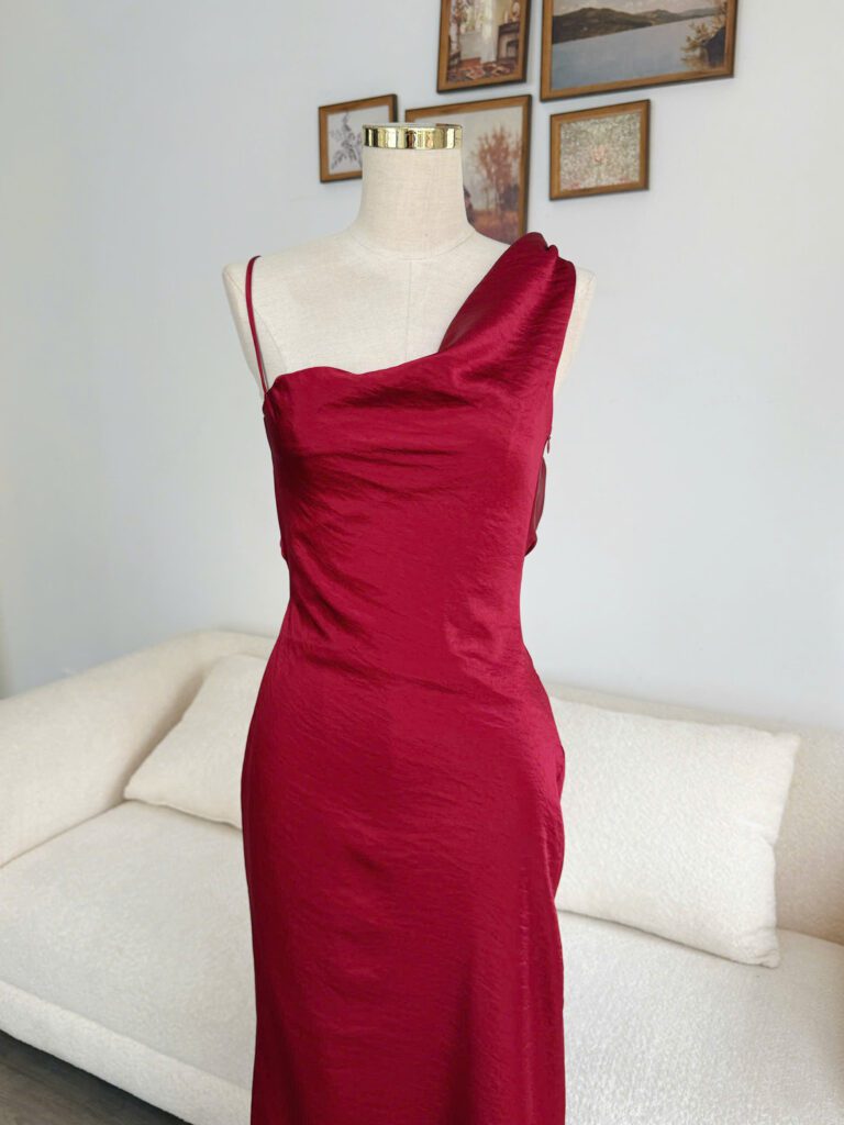 Kira Dress - Deep Garnet