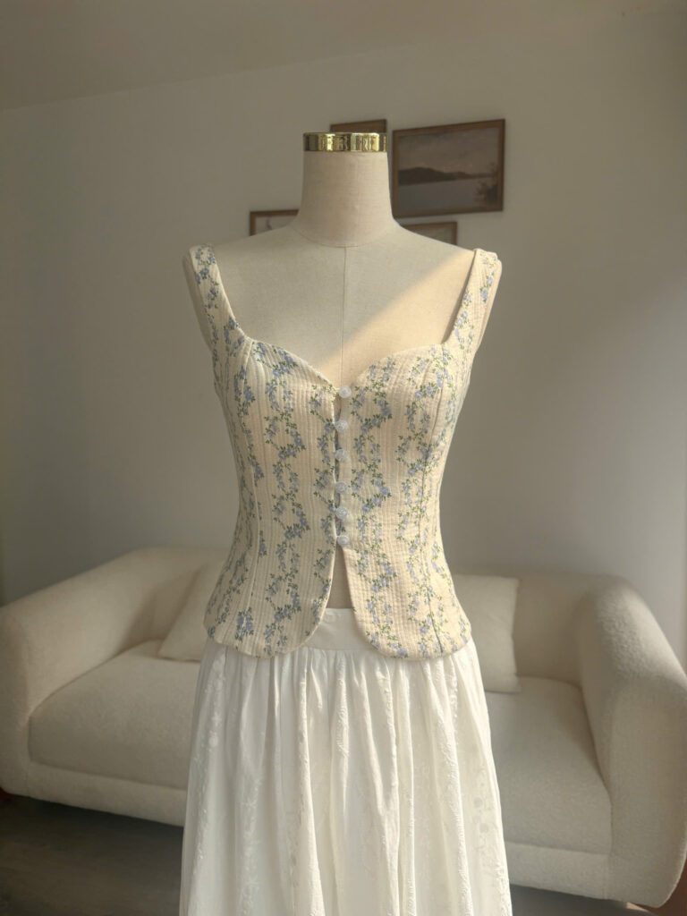 Sora Top - Blue Floral