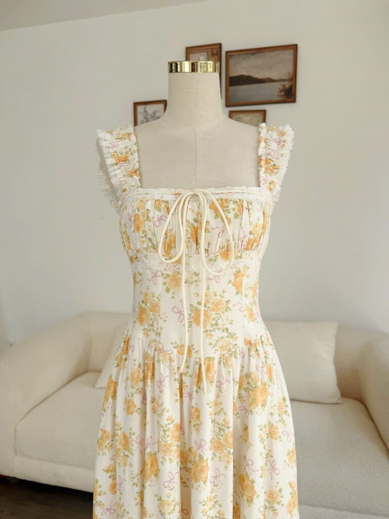 Mina Dress - Honey Bloom
